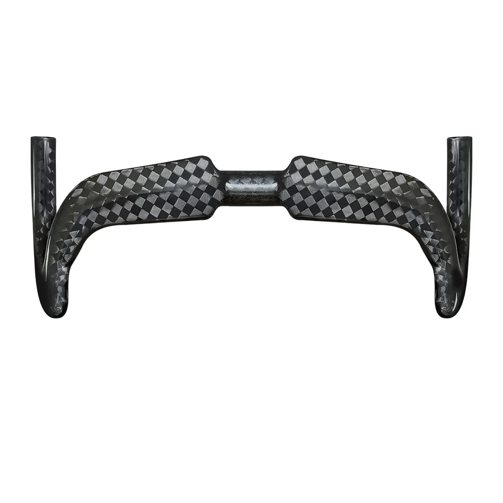 BALUGOE Carbon Cycling Track Handle Aerodynamics Bicycle Handlebar Fixed Toot Bike Handlebar 12K Shiny 31.8mm Sports UCI