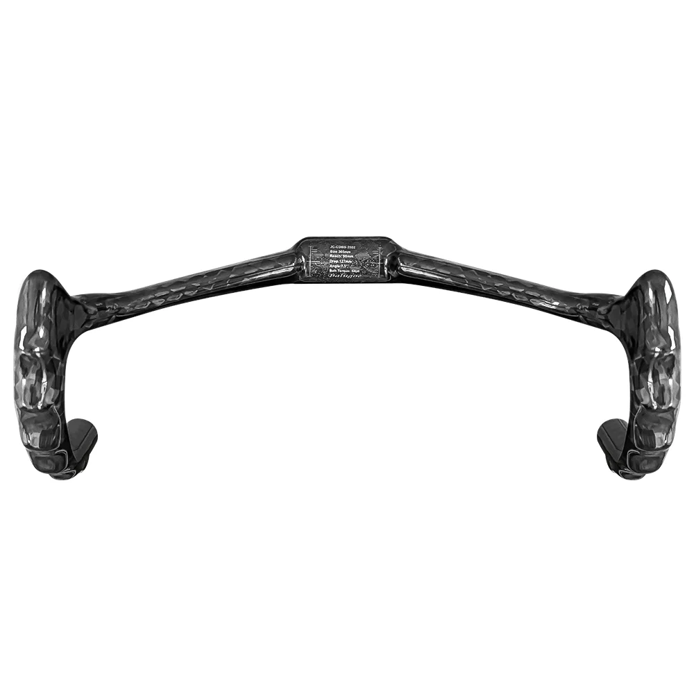 BALUGOE Carbon Cycling Track Handle Aerodynamics Bicycle Handlebar Fixed Toot Bike Handlebar 12K Shiny 31.8mm Sports UCI