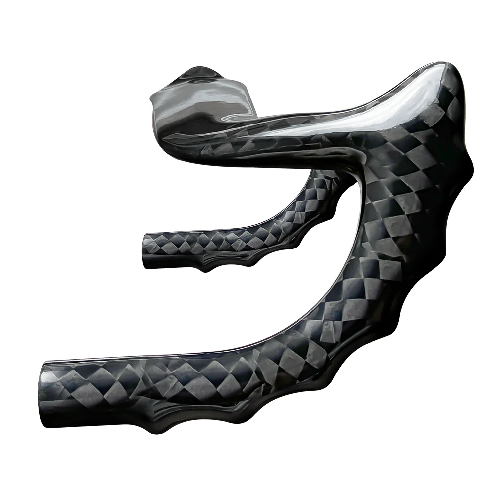 BALUGOE Carbon Cycling Track Handle Aerodynamics Bicycle Handlebar Fixed Toot Bike Handlebar 12K Shiny 31.8mm Sports UCI