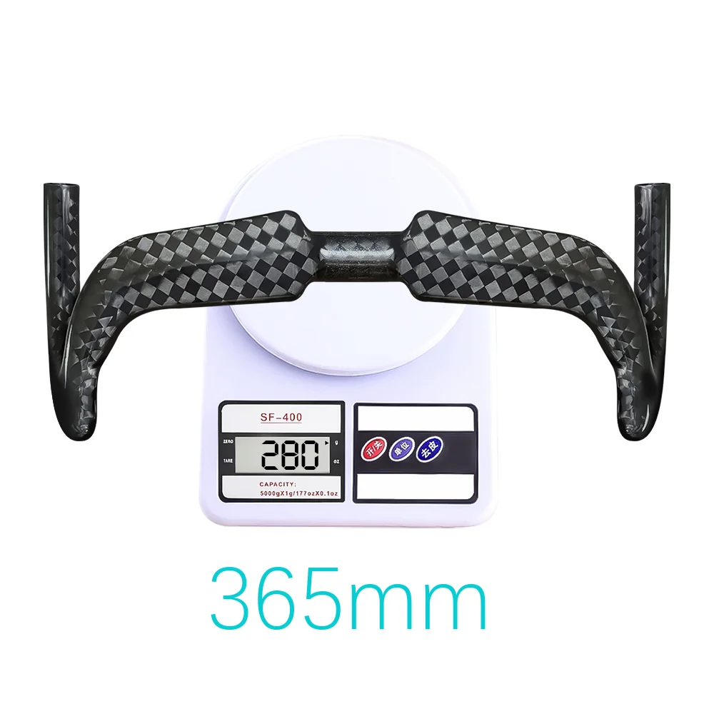 BALUGOE Carbon Cycling Track Handle Aerodynamics Bicycle Handlebar Fixed Toot Bike Handlebar 12K Shiny 31.8mm Sports UCI
