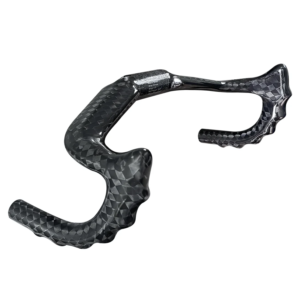 BALUGOE Carbon Cycling Track Handle Aerodynamics Bicycle Handlebar Fixed Toot Bike Handlebar 12K Shiny 31.8mm Sports UCI