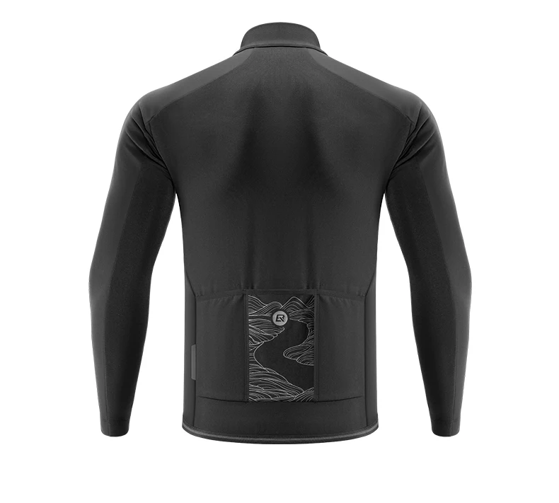 ROCKBROS Winter Cycling Jacket Men's Coat Professional Thermal Fleece Cycling Clothing 3 Season Windproof Outdoor Sports Jacket