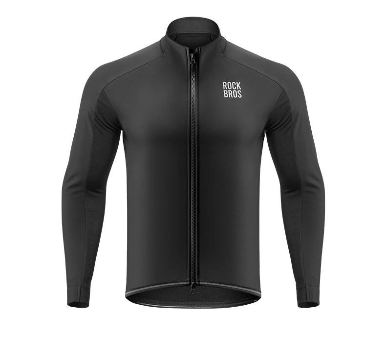ROCKBROS Winter Cycling Jacket Men's Coat Professional Thermal Fleece Cycling Clothing 3 Season Windproof Outdoor Sports Jacket