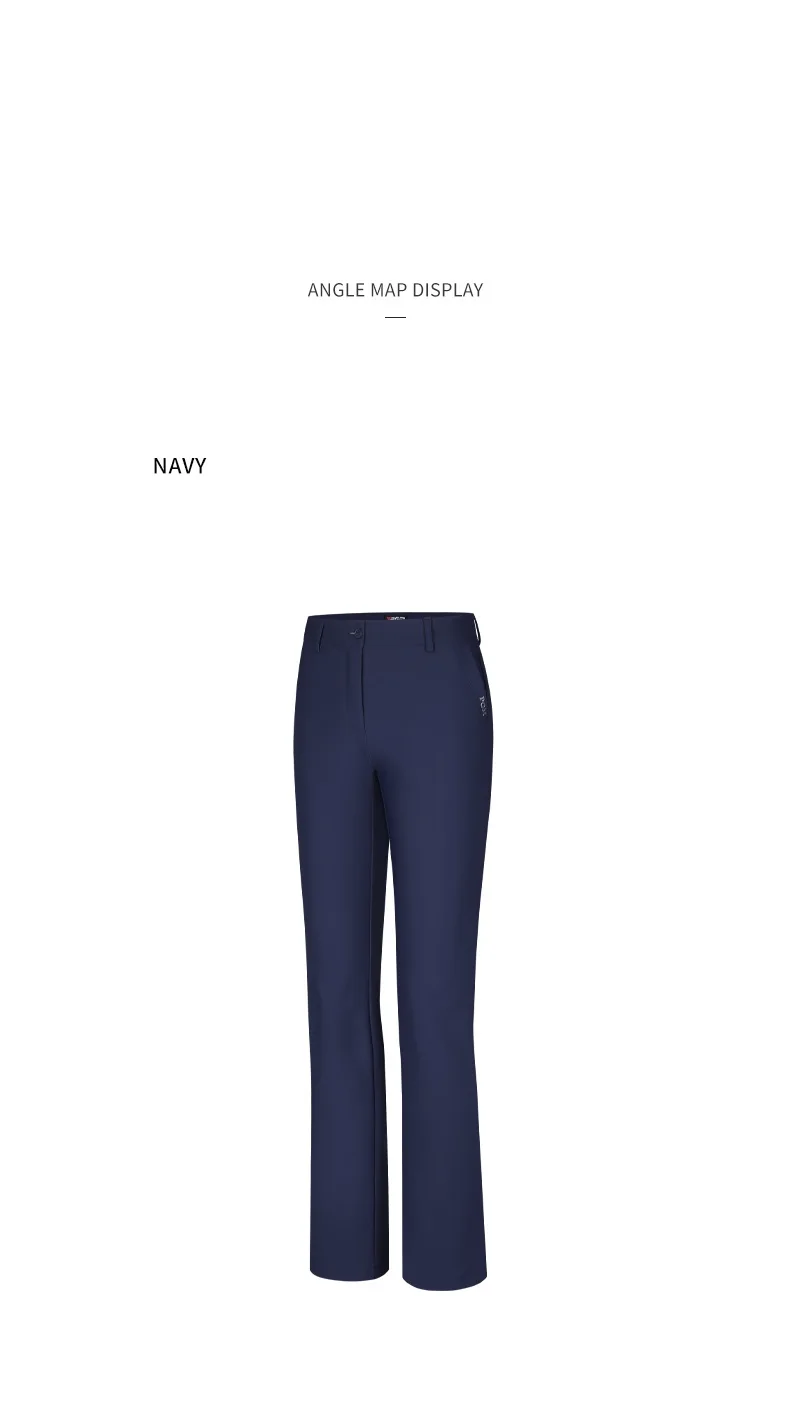 PGM Golf Girls Thicken Pants Women Windproof Warm Solid Sweatpants Lady High Waist Stretched Golf Pants Flared Trousers
