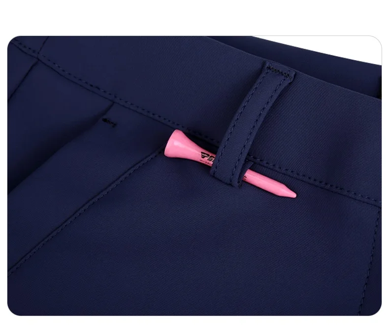 PGM Golf Girls Thicken Pants Women Windproof Warm Solid Sweatpants Lady High Waist Stretched Golf Pants Flared Trousers