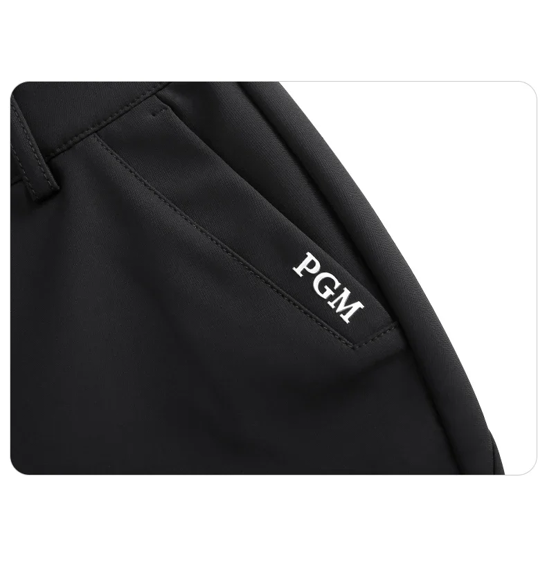 PGM Golf Girls Thicken Pants Women Windproof Warm Solid Sweatpants Lady High Waist Stretched Golf Pants Flared Trousers
