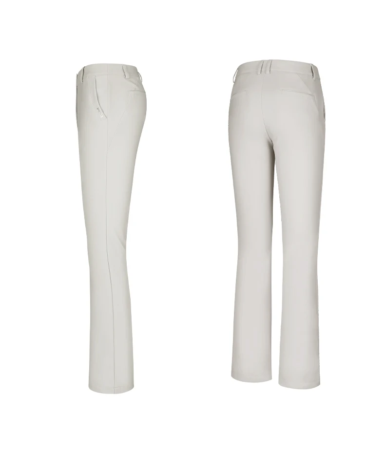 PGM Golf Girls Thicken Pants Women Windproof Warm Solid Sweatpants Lady High Waist Stretched Golf Pants Flared Trousers
