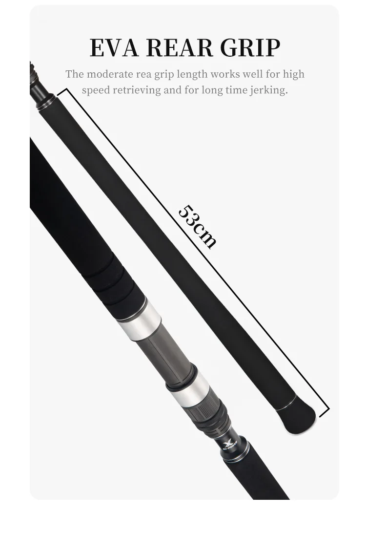 MADMOUSE BALLISTA Shore Jigging Rod 3.0m100H Portable Three Sections Full FUJI Parts Jig Weight 50-120g PE2-5 Ocean Rod