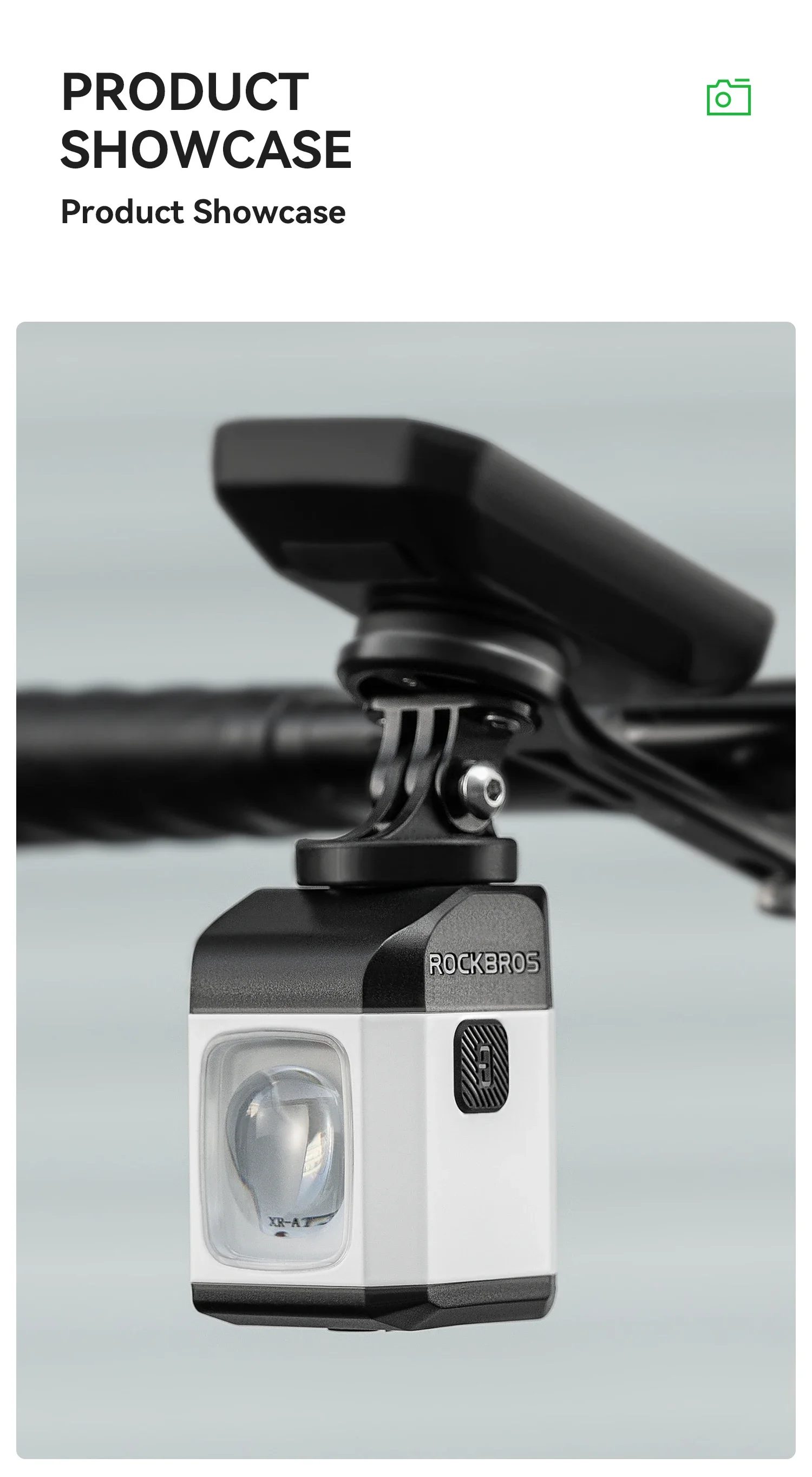 ROCKBROS 1600LM Bike Light Remote Control Digital DisplayCycling Lantern Headlamp PX6 All-weather Smart Bicycle Lights