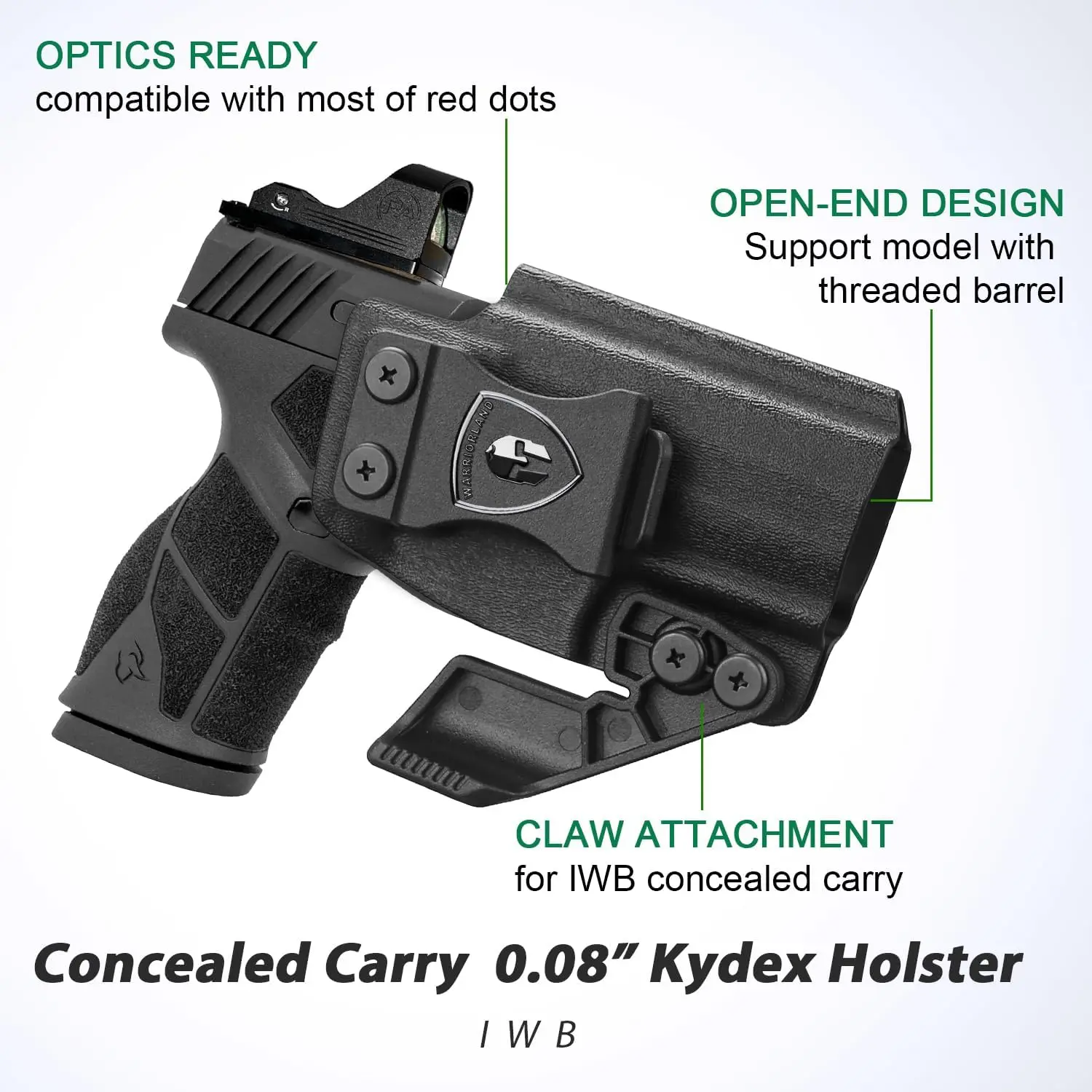 Only For Taurus GX2,IWB Kydex Holster,Concealed Carry Holster,Adjustable Cant,Audible Lock,Inside Waistband Carry,Right Hand
