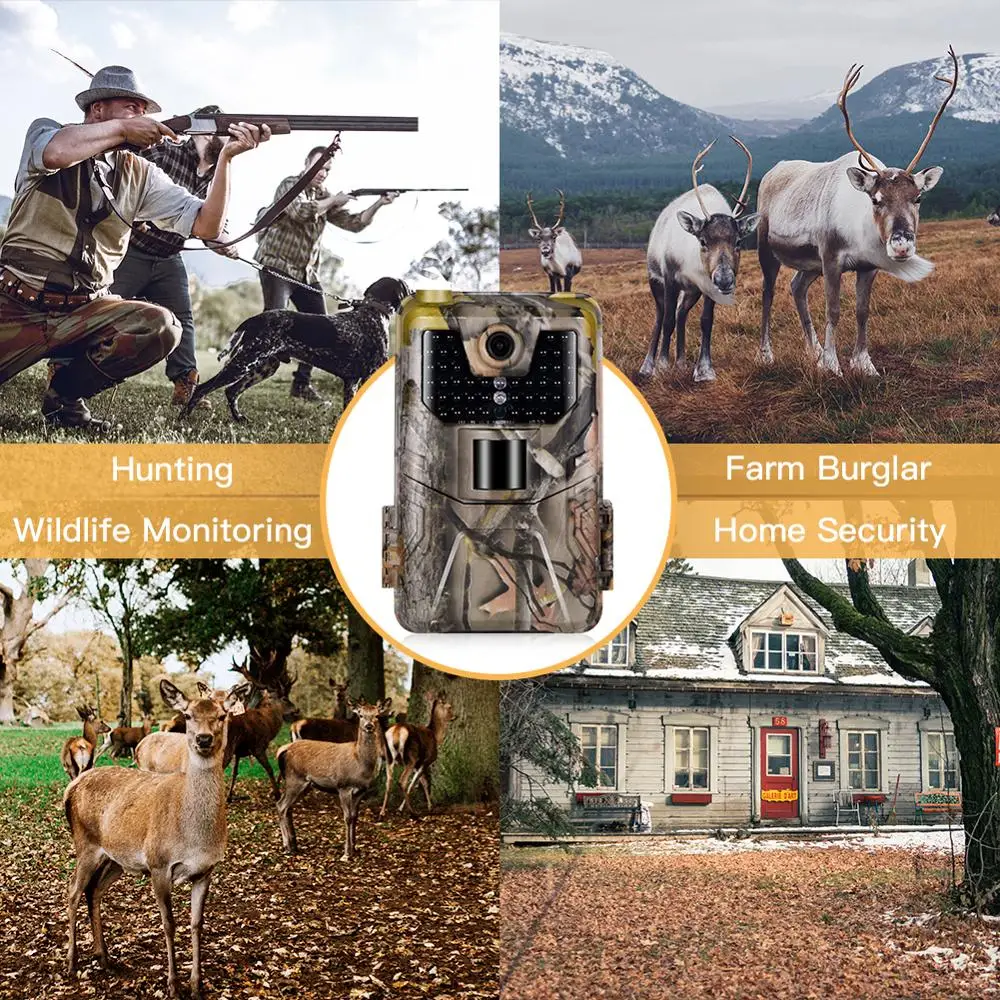 WIFI900 4k Wifi Hunting Cameras 940nm APP Surveillance Wireless Bluetooth Control Night Vision Wildlife Photo Traps Camera