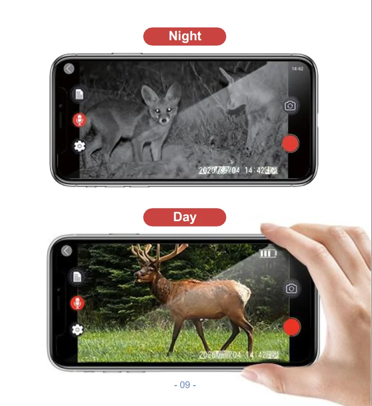WIFI900 4k Wifi Hunting Cameras 940nm APP Surveillance Wireless Bluetooth Control Night Vision Wildlife Photo Traps Camera