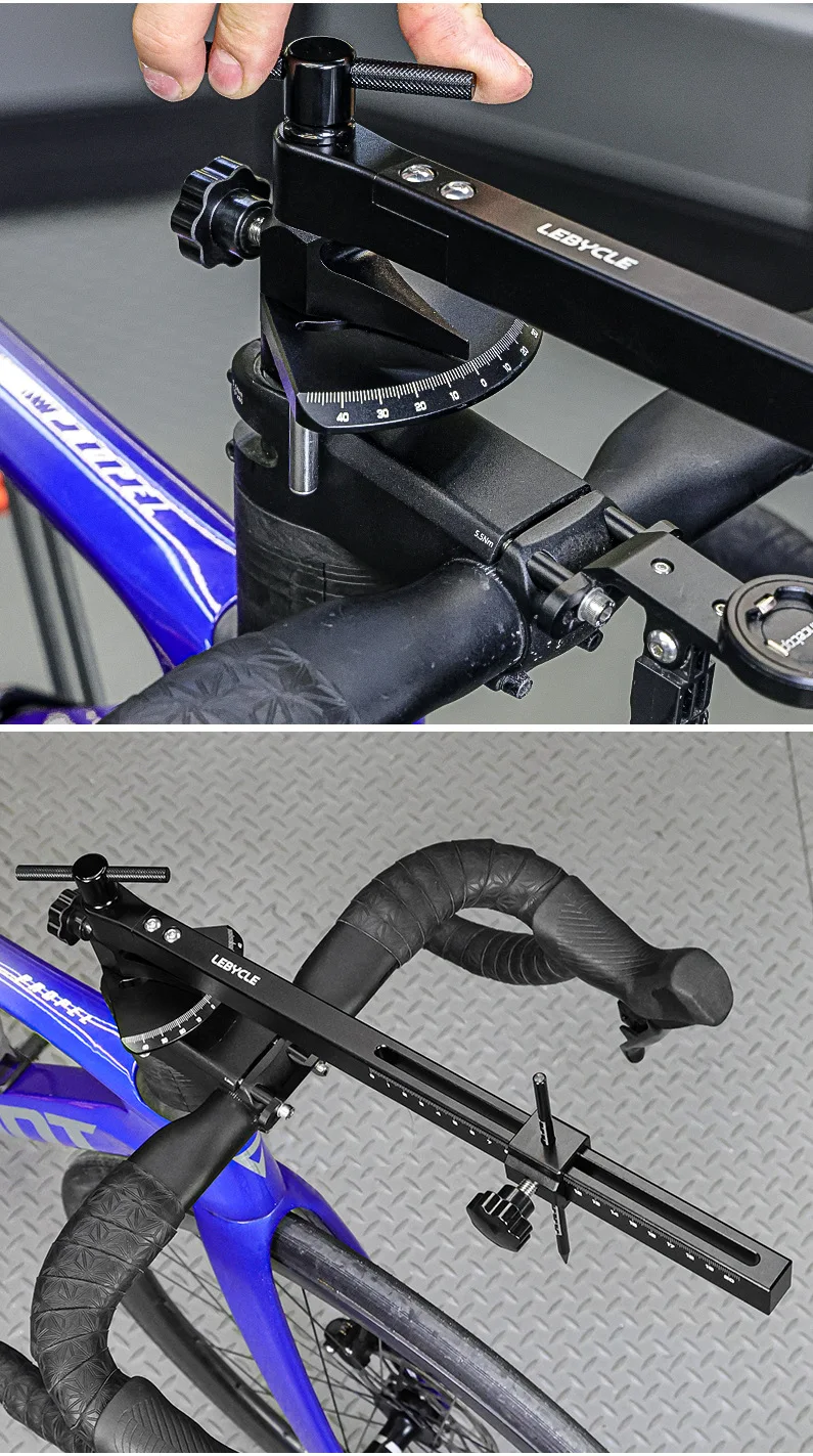 LEBYCLE Bicycle Rider Adjustable Tool Hand Becomes Symmetrical Horizontal Adjustment High-strength Aluminum Alloy Material