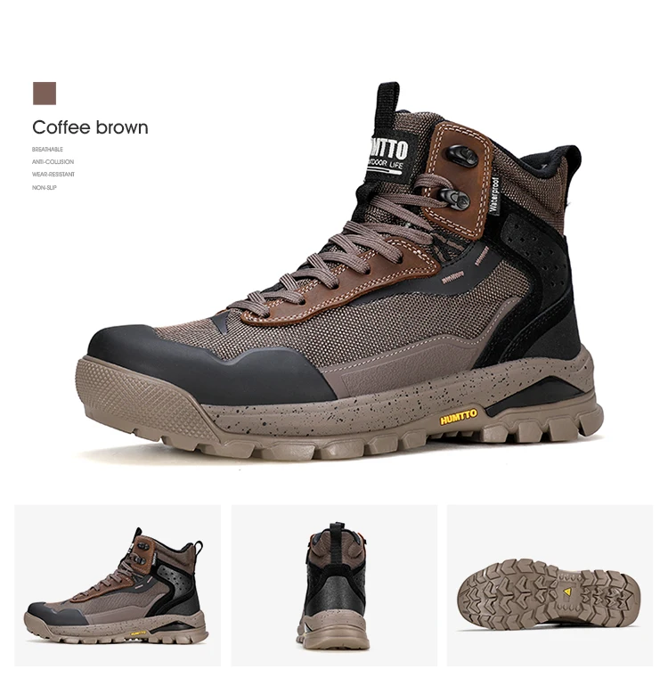 HUMTTO Hiking Shoes Men Breathable Sneakers for Man Outdoors Walking Sneaker Designers Men's Sports Shoe Non-slip Trekking Boots