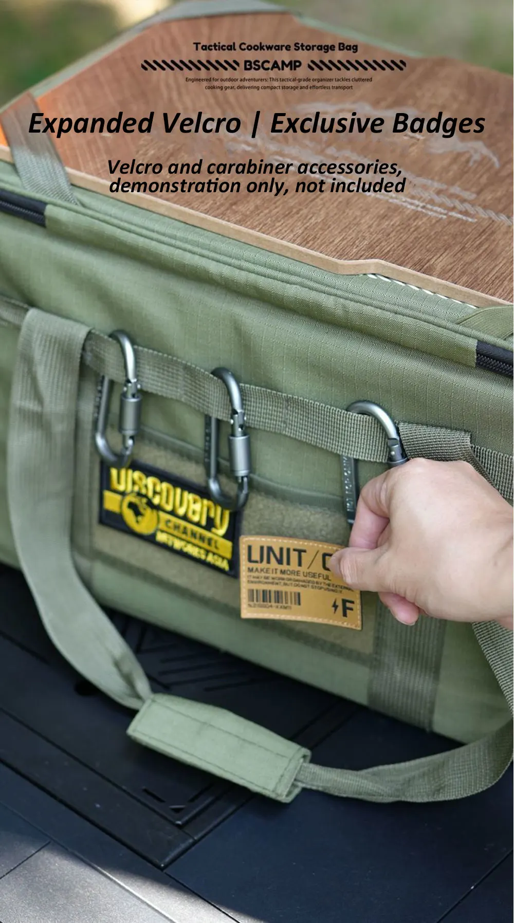 36L Tactics Picnic Bag Waterproof Travel Organizer Thermal Pack with Tabletop Portable Camping Equipment Cookware Storage Box