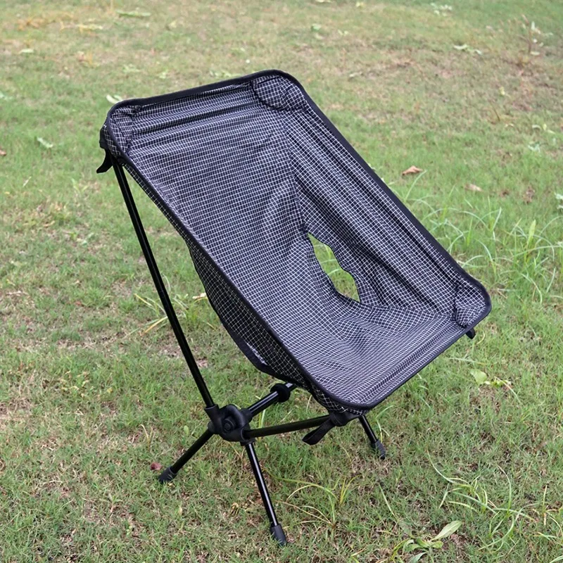 650g UHMWPE Folding Chair Ultralight Moon Chair for Camping Hiking Fishing Backpacking Trekking Equipment 100kg Load
