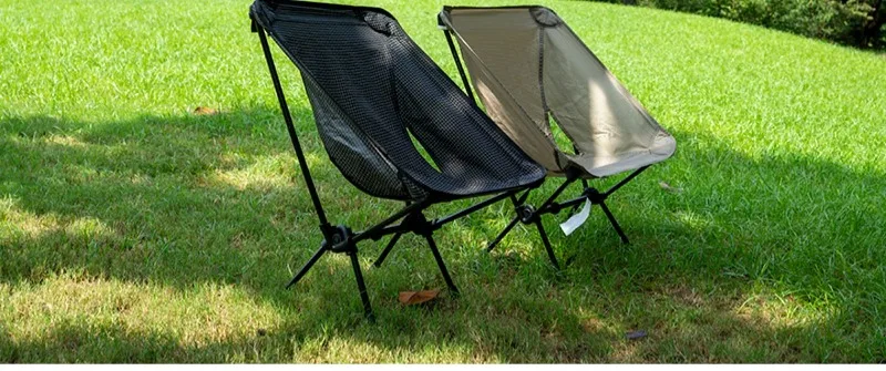 650g UHMWPE Folding Chair Ultralight Moon Chair for Camping Hiking Fishing Backpacking Trekking Equipment 100kg Load