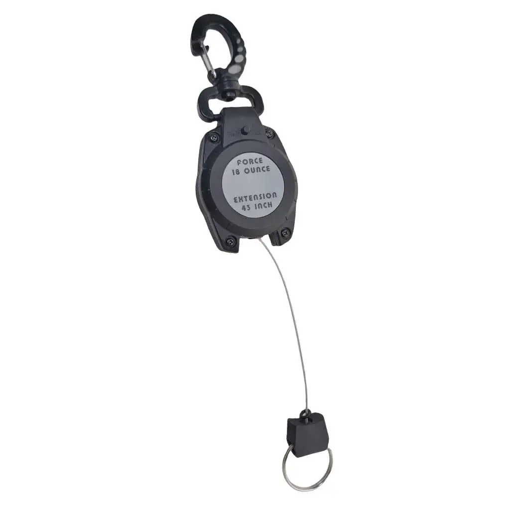 Scuba Diving Retractor Gear Clip Locking Tethers Diving Gauges Flashlights Cameras Retractable Keeper