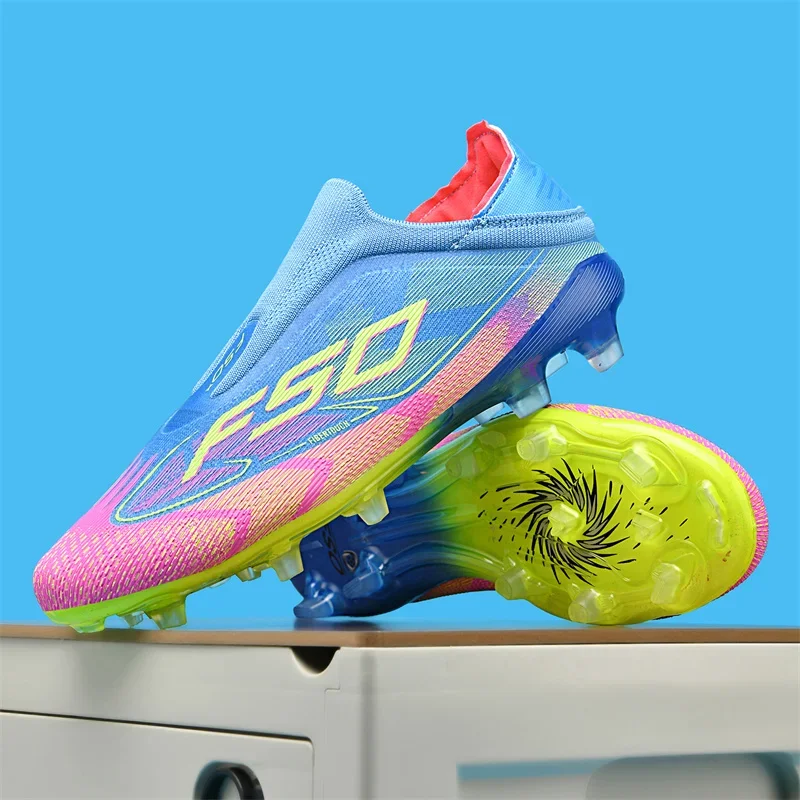 New Men's Soccer Shoes Grass Adult Football Boots Ultralight Sport Indoor Cleats Non-Slip Non Slip Fg Turf Futsal Comfortable