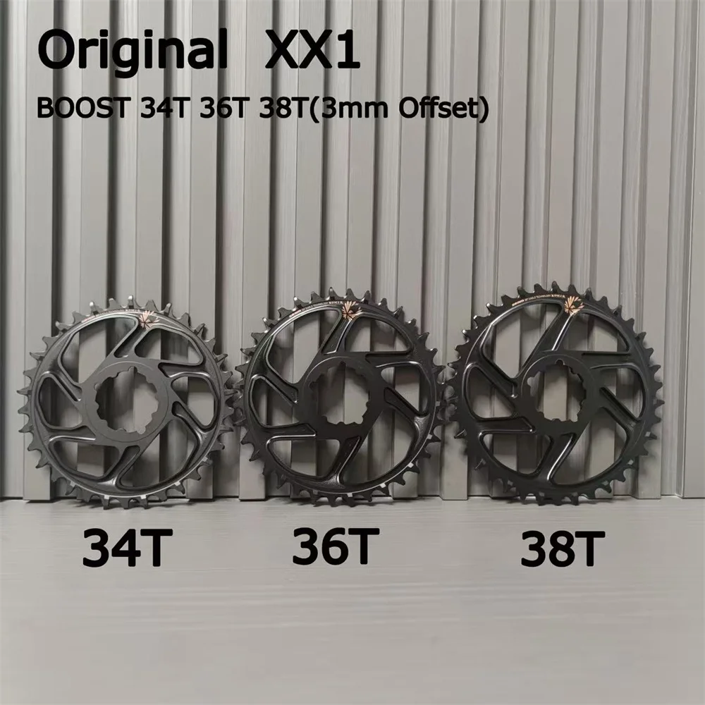 SRAM XX1 NX EAGLE ChainRing BOOST 34T 36T 38T Gold Label 12S crankset crank chain ring 3MM