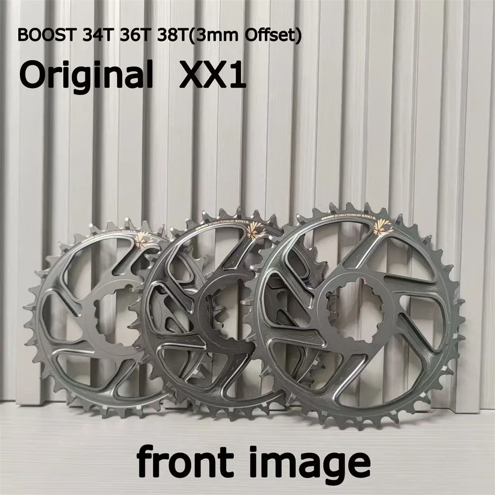 SRAM XX1 NX EAGLE ChainRing BOOST 34T 36T 38T Gold Label 12S crankset crank chain ring 3MM