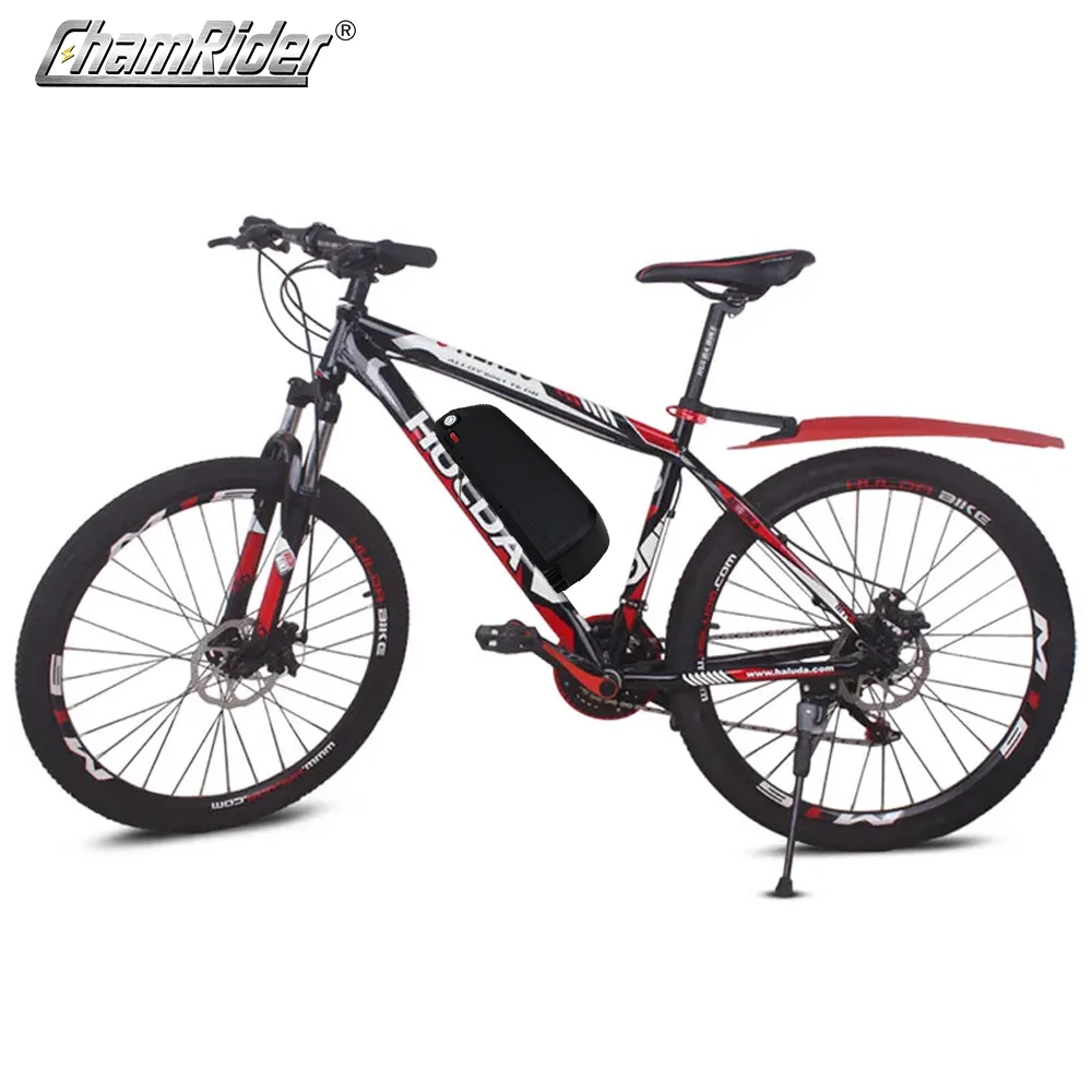 ChamRider HaiLong 2 Ebike Battery Box Electric Bike Down Tube Case with USB 5V Output 10S6P 13S5P Nickle Strips 65 Pcs