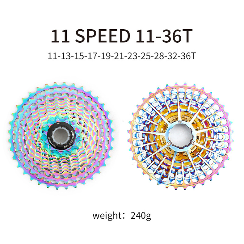 11 12 Speed SLR CNC Road Bike Cassette 11-28/32/34/36T Ultralight Gravel Freewheel Colorful Flywheel K7 Sprocket For Shimano HG