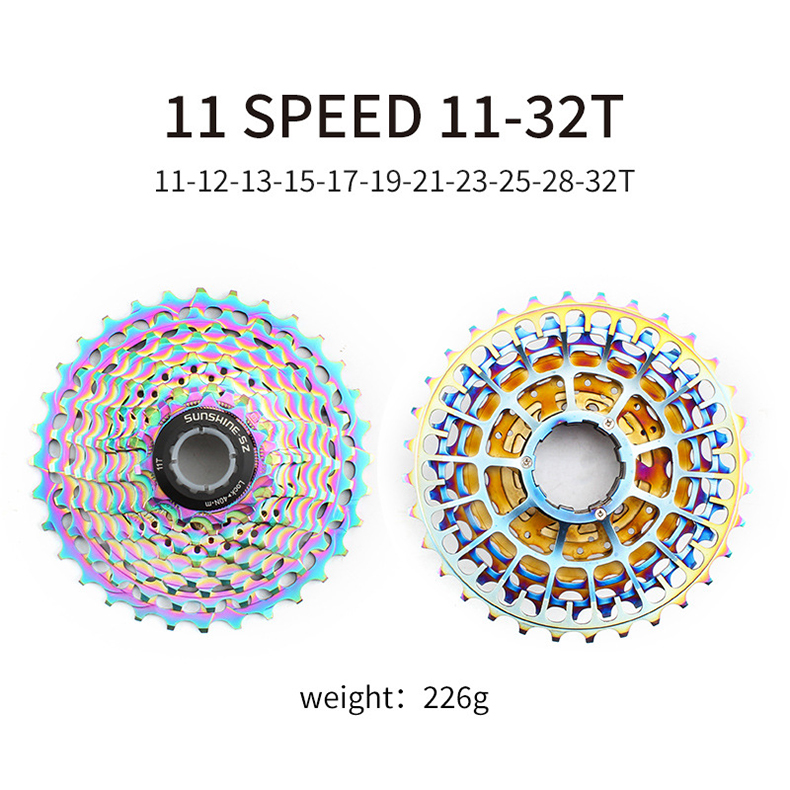 11 12 Speed SLR CNC Road Bike Cassette 11-28/32/34/36T Ultralight Gravel Freewheel Colorful Flywheel K7 Sprocket For Shimano HG