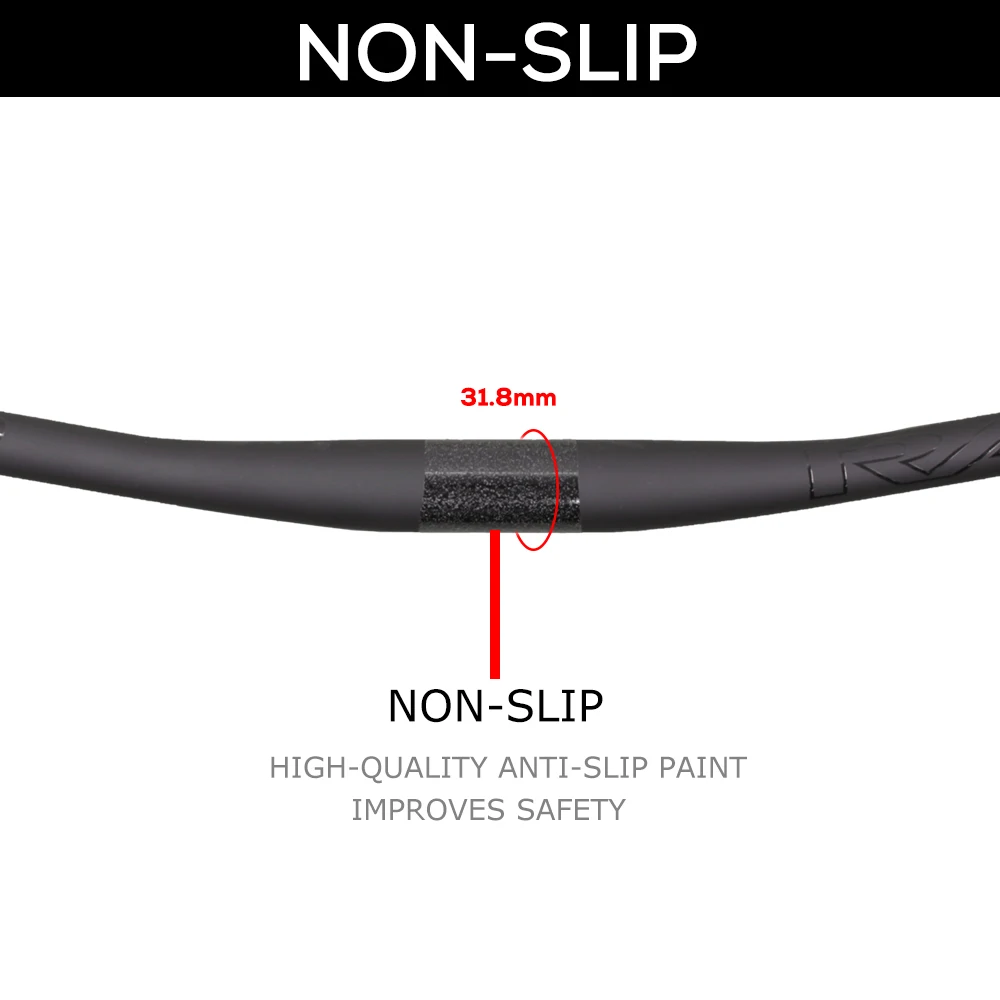 RACE Full Carbon Mtb Handlebar 9 Degree,660-780mm,Black Matt,XC/Cross Handlebars For Mountain Bike,Clamp Diameter 31.8mm