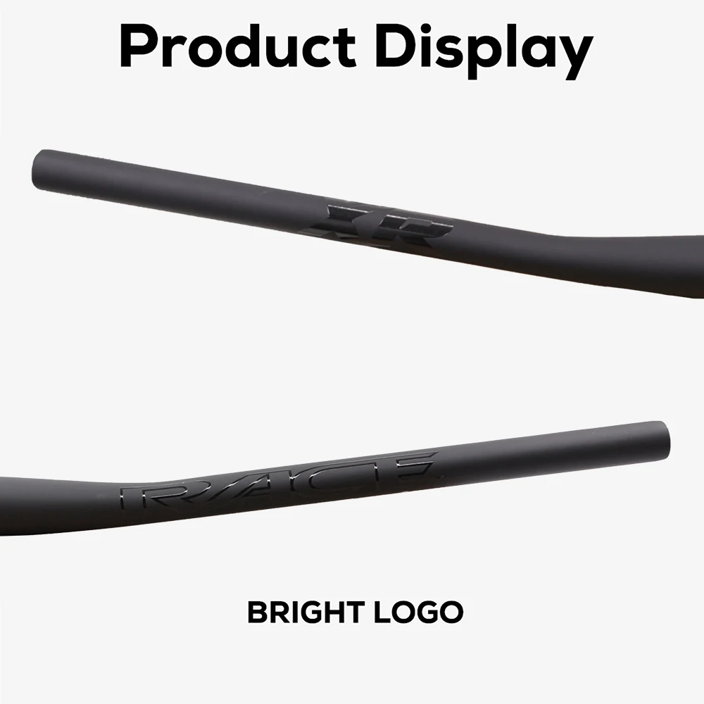 RACE Full Carbon Mtb Handlebar 9 Degree,660-780mm,Black Matt,XC/Cross Handlebars For Mountain Bike,Clamp Diameter 31.8mm