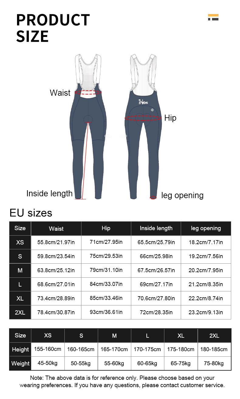 INBIKE Spring Women's Biking Bib Pants High Waist Road Cycling Pants Long with Padded Cushion for Long Riding Road Bike Toursers
