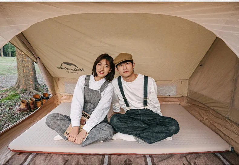 Naturehike 2026 New Air Mattress Ultralight Elasticity Sponge Automatic Inflatable Mat 6cm Portable Folding Camping Air Mattress