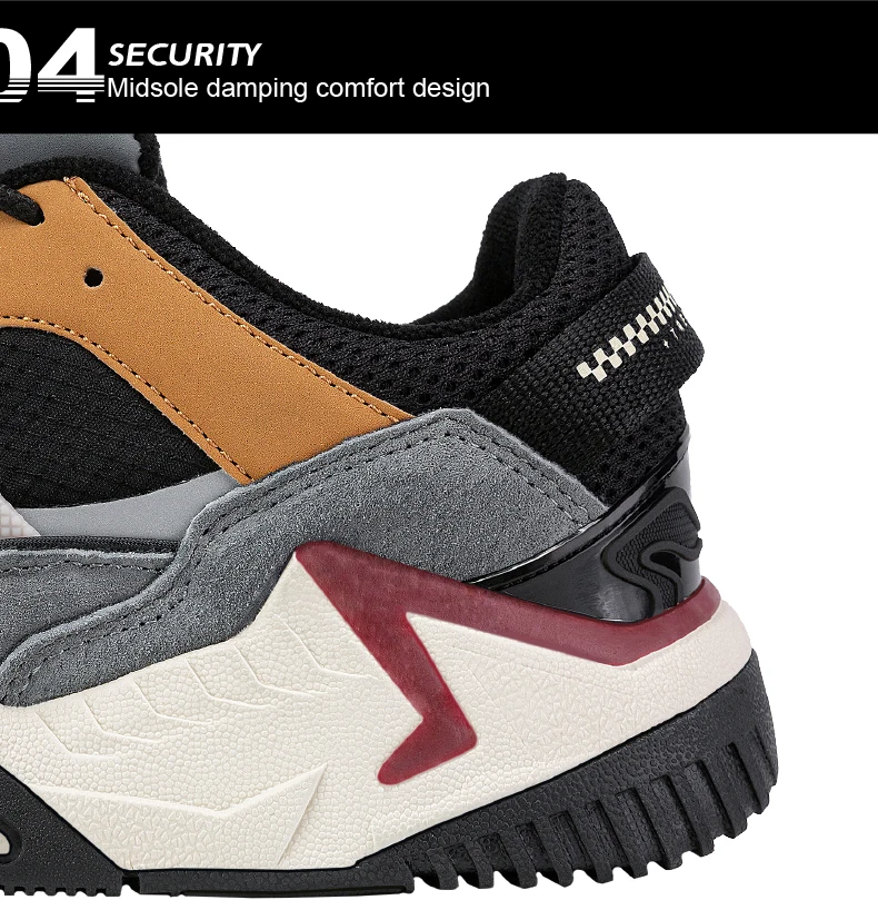 Baasploa Men Walking Shoes New Outdoor Fashion Leather Waterproof Lace up Sneakers Male Casual Non-Slip Wear-Resistant Tenis Sho