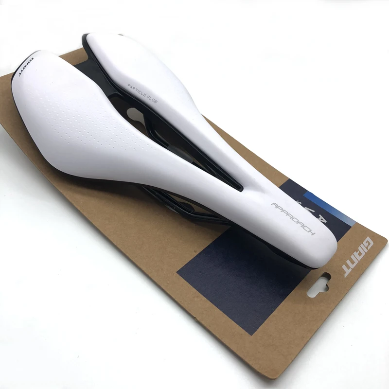 Giant Approach White Saddle Comfort Seat Soft GEL SELLE Road MTB Bike Bicycle Cushion Mat Ultralight Fits UNICLIP Interface