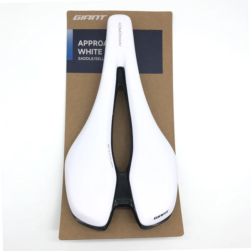 Giant Approach White Saddle Comfort Seat Soft GEL SELLE Road MTB Bike Bicycle Cushion Mat Ultralight Fits UNICLIP Interface