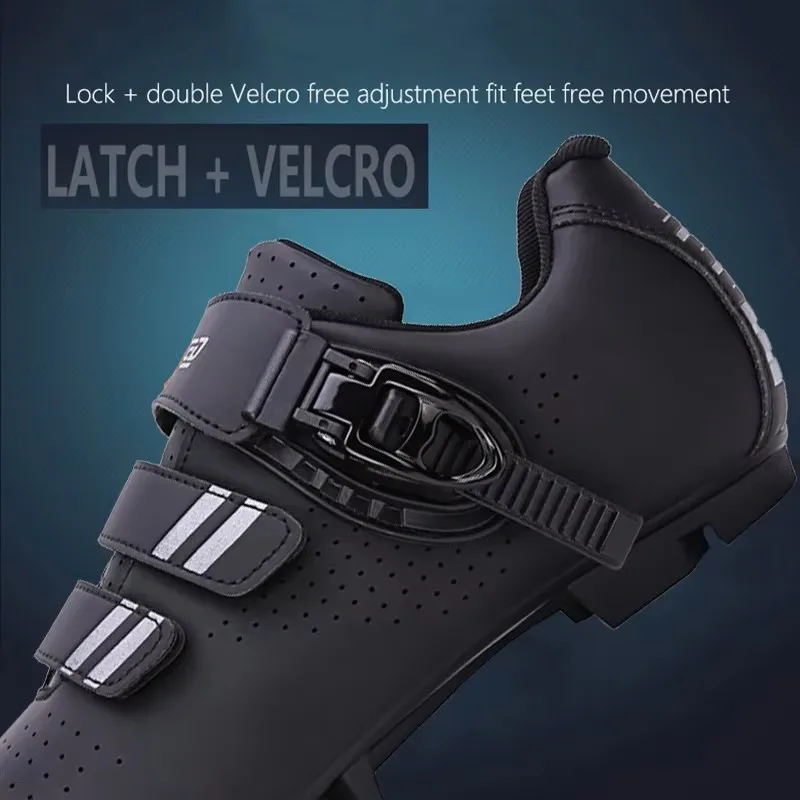Men's Mountain Bike Shoes Riding Speed Sneakers Flats Road Riding Boots Clips Pedals Spd Mountain Bike Sneakers Women's Racing