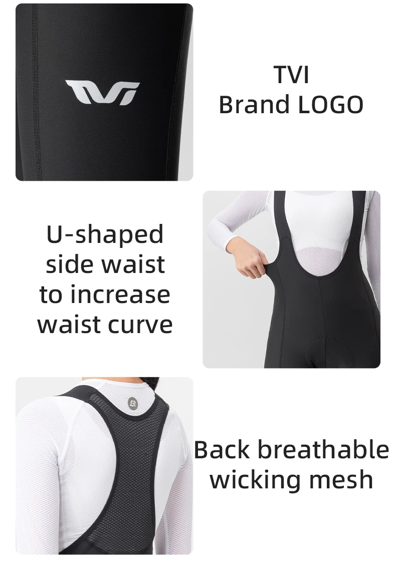 ROCKBROS Women Bicycle Bib Pants Winter Autumn Fleece Warm Bike Long Pants Sportswear Female MTB Road Cycling Tights Trousers