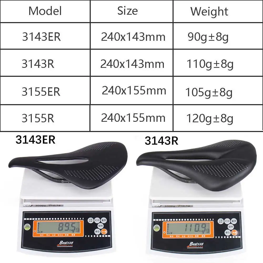 ELITA ONE SUPER LIGHT MTB/Road Bike Saddle 240*143mm Carbon Rails7x7/7x9mm Bicycle Seat Super Light 90g