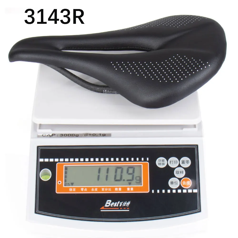 ELITA ONE SUPER LIGHT MTB/Road Bike Saddle 240*143mm Carbon Rails7x7/7x9mm Bicycle Seat Super Light 90g