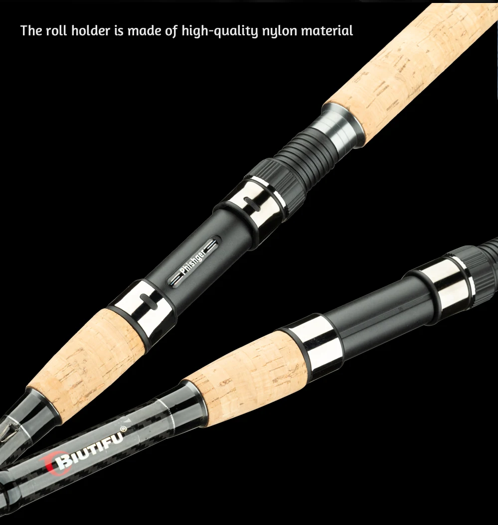 BIUTIFU Carp Feeder Fishing Rods 3.0m 3.6m 3.9m 3Tips Casting Weight 120g 150g 200g Carbon Fiber Spinning Pole Freshwater Sea