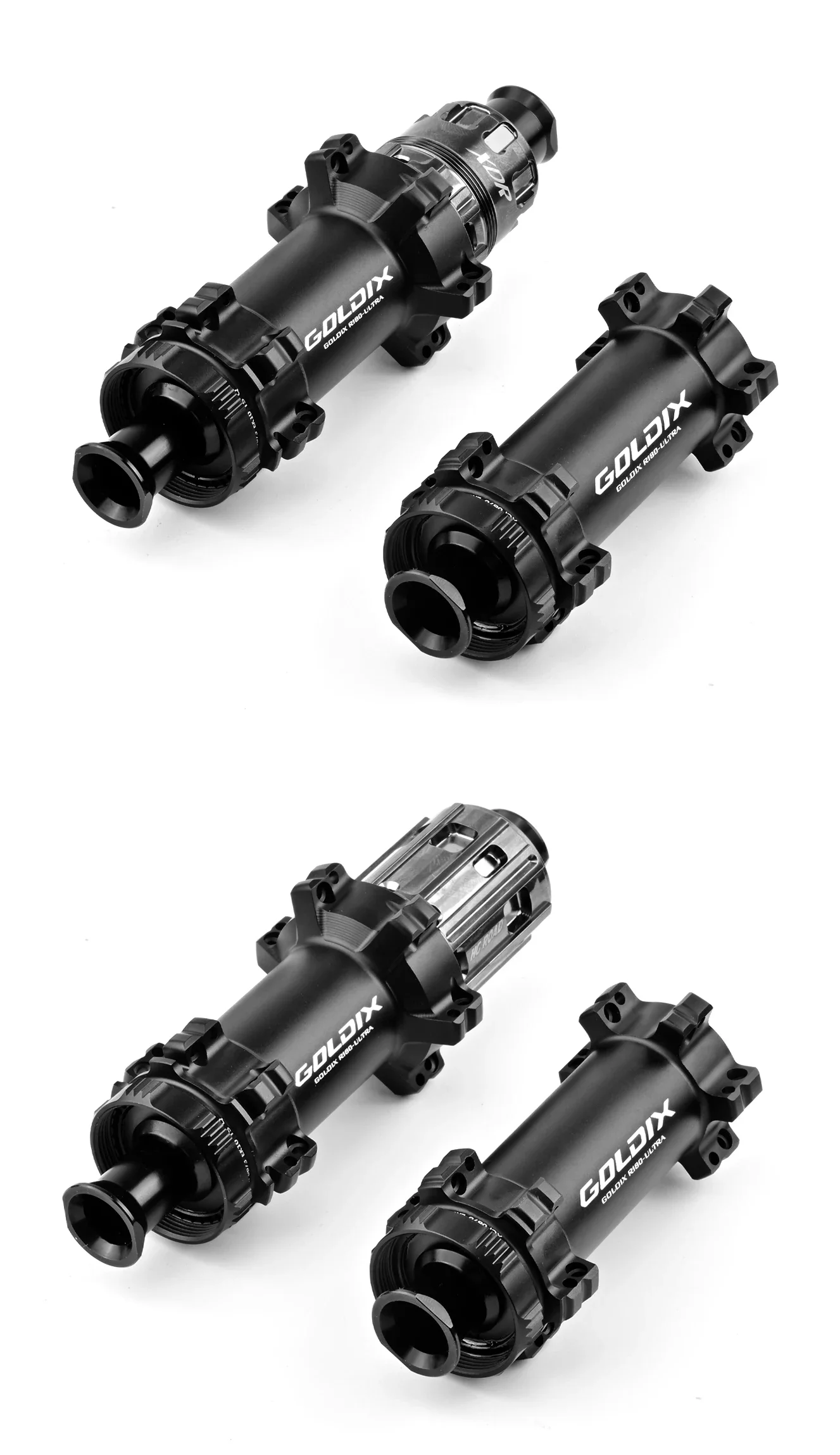 GOLDIX R180ULTRA Ultralight Road Bike Hub 210g 24H 30T Ratchet TPI Bearings Center Lock Disc Brake HG XDR Freehub Thru Axle Hubs