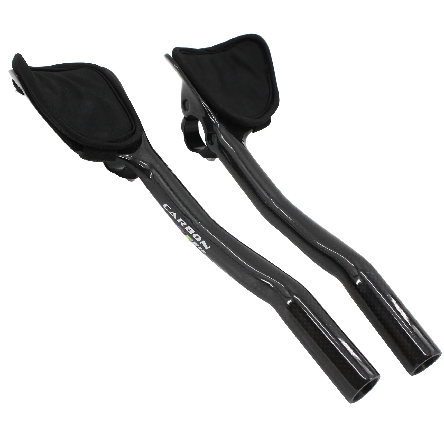3K Full Carbon Fiber Road Bicycle Handlebar Highway Rest Put Handlebar Aero Carbon TT Bike Handle Bars Trial TT Bar