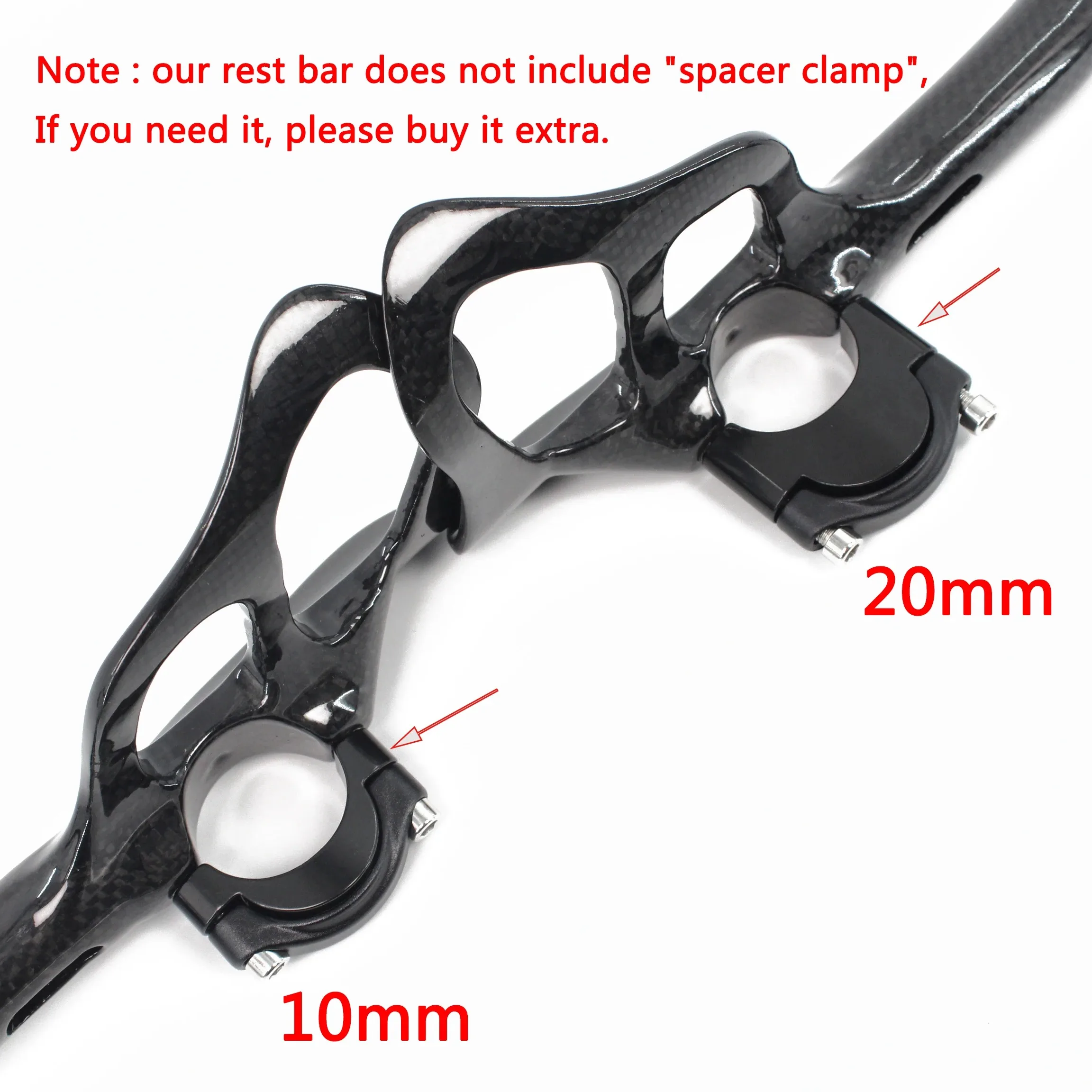 3K Full Carbon Fiber Road Bicycle Handlebar Highway Rest Put Handlebar Aero Carbon TT Bike Handle Bars Trial TT Bar