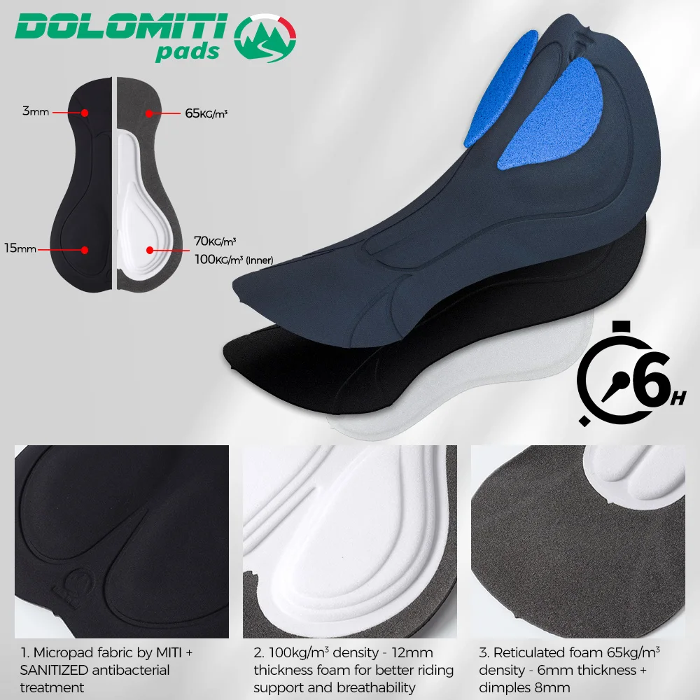 RION Cycling Shorts Men Bike Tights Bicycle Clothes Pro Mountain Bike MTB Clothes Male High Density Dolomiti Pads 6H Team Outfit
