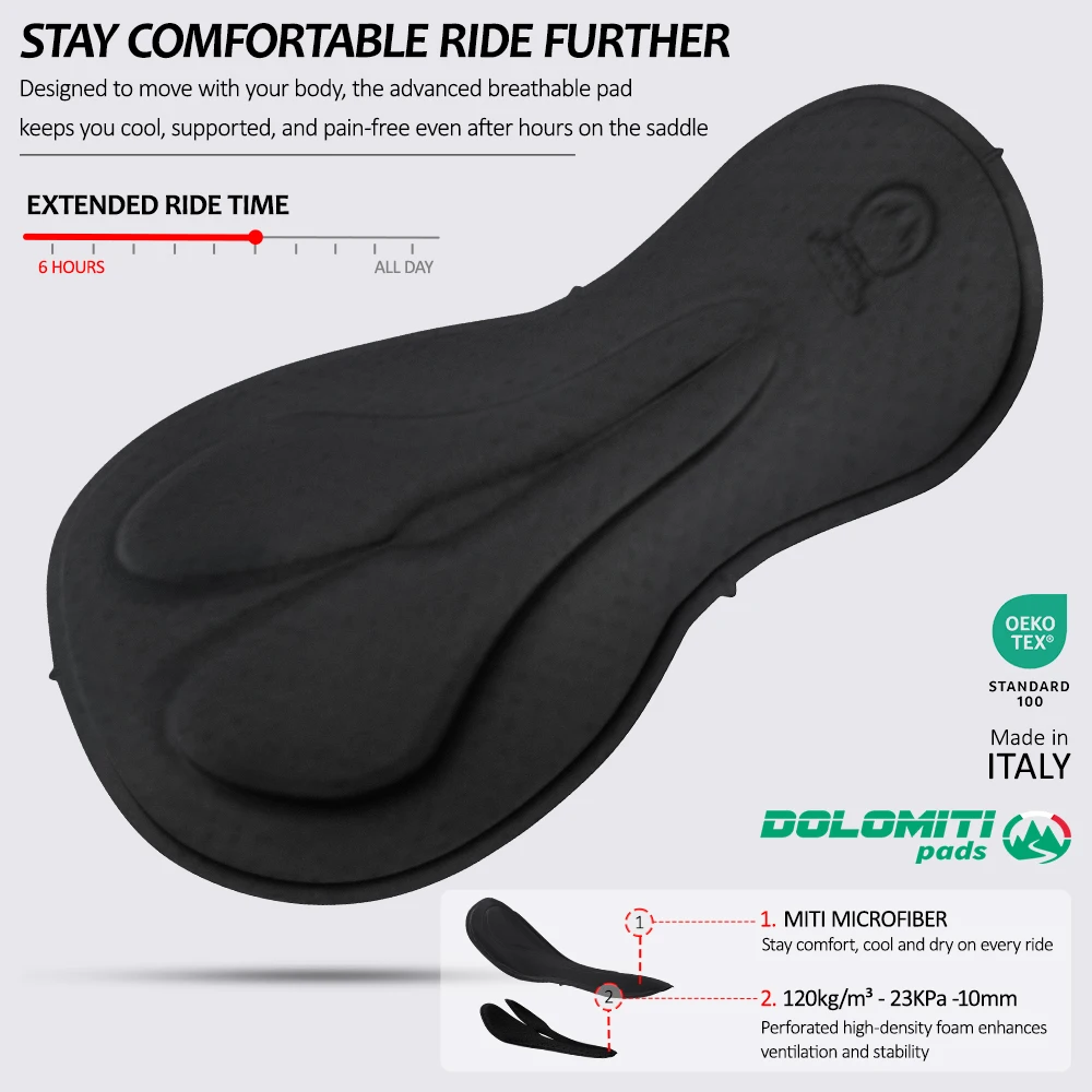 RION Cycling Shorts Men Bike Tights Bicycle Clothes Pro Mountain Bike MTB Clothes Male High Density Dolomiti Pads 6H Team Outfit