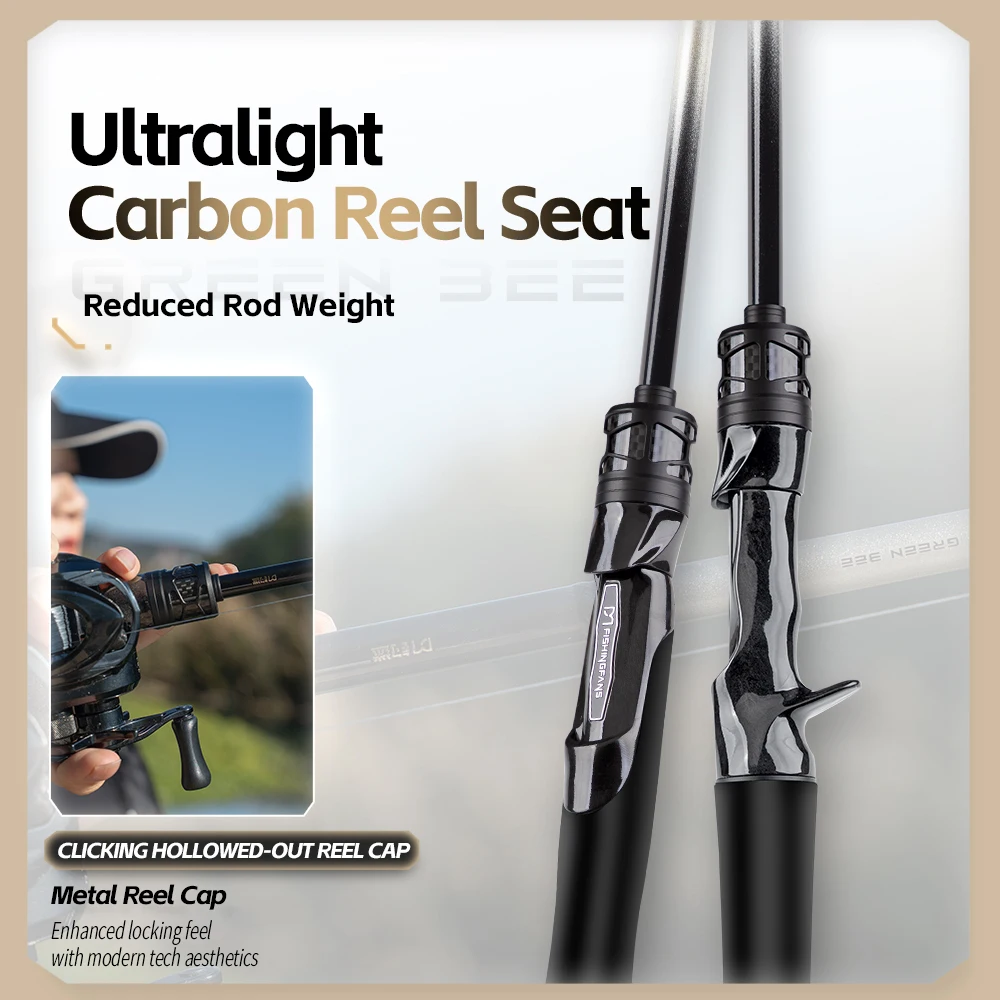 FISHINGFANS GREENBEE T1100 Carbon Blank 7KG Big Power LS Light Guide L ML M 6'6 7' 7'6 8' 8'6 5-18g 7-35g Bass Sea Fishing Rod