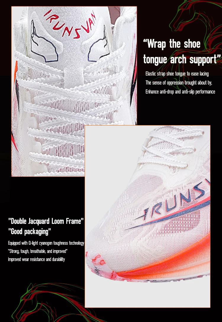 IRUNSVAN GT2.0 Full Palm T800 Carbon Plate Running Shoes Professional Marathon Sports Shoes Shock Absorbed Track and Field Shoes