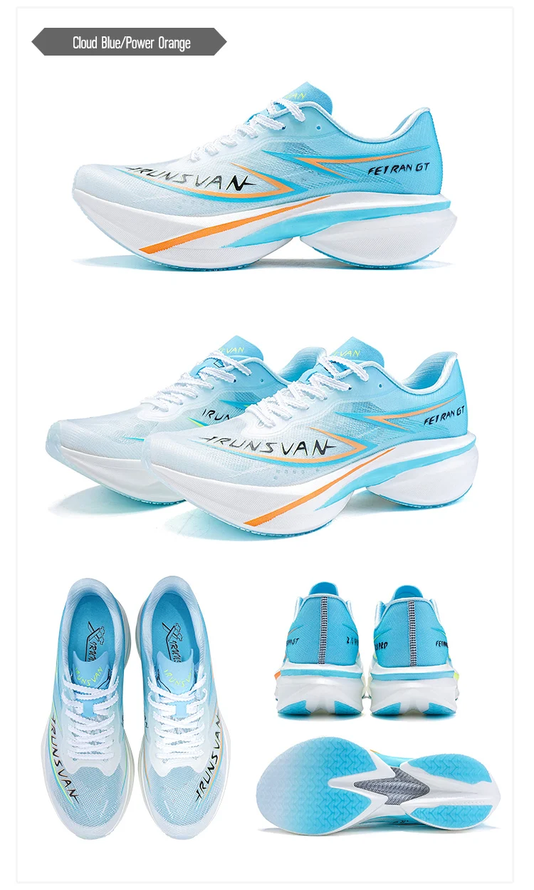 IRUNSVAN GT2.0 Full Palm T800 Carbon Plate Running Shoes Professional Marathon Sports Shoes Shock Absorbed Track and Field Shoes