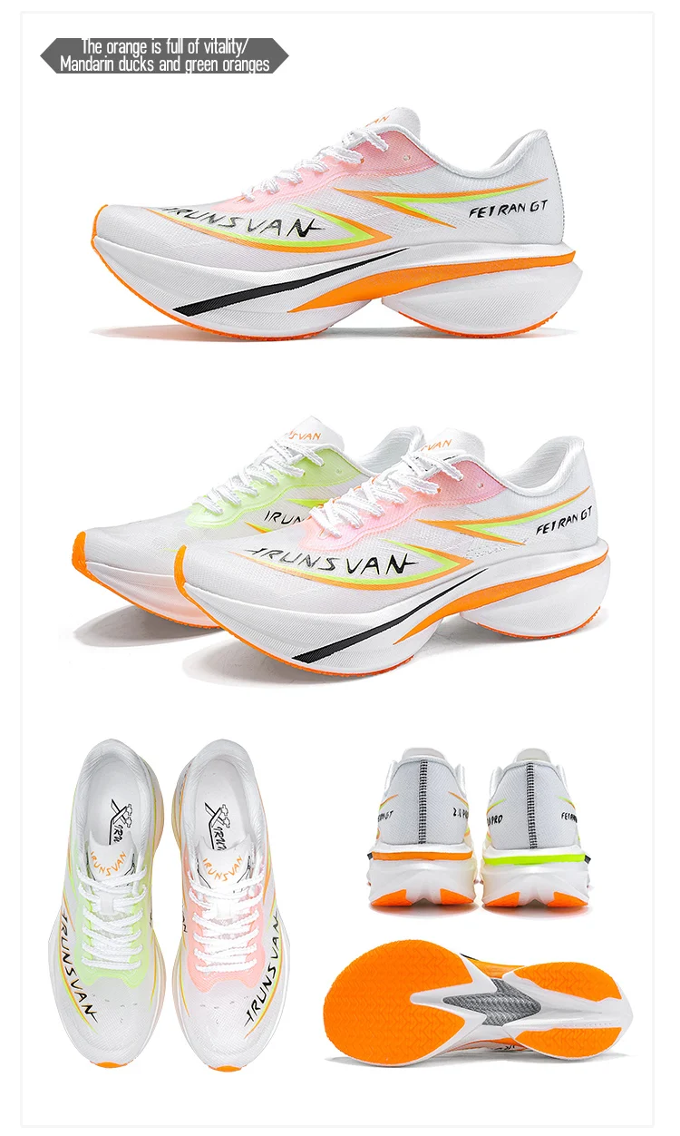 IRUNSVAN GT2.0 Full Palm T800 Carbon Plate Running Shoes Professional Marathon Sports Shoes Shock Absorbed Track and Field Shoes