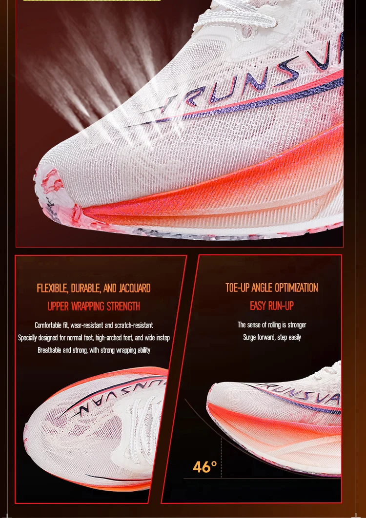IRUNSVAN GT2.0 Full Palm T800 Carbon Plate Running Shoes Professional Marathon Sports Shoes Shock Absorbed Track and Field Shoes
